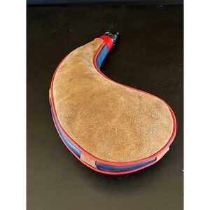 Vintage Bota Suede Leather Water Wine Bag Canteen
